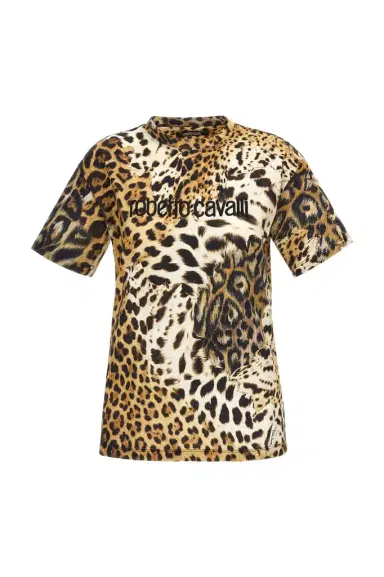 Roberto Cavalli T-shirt with Jaguar Skin print | Thumbnail 1