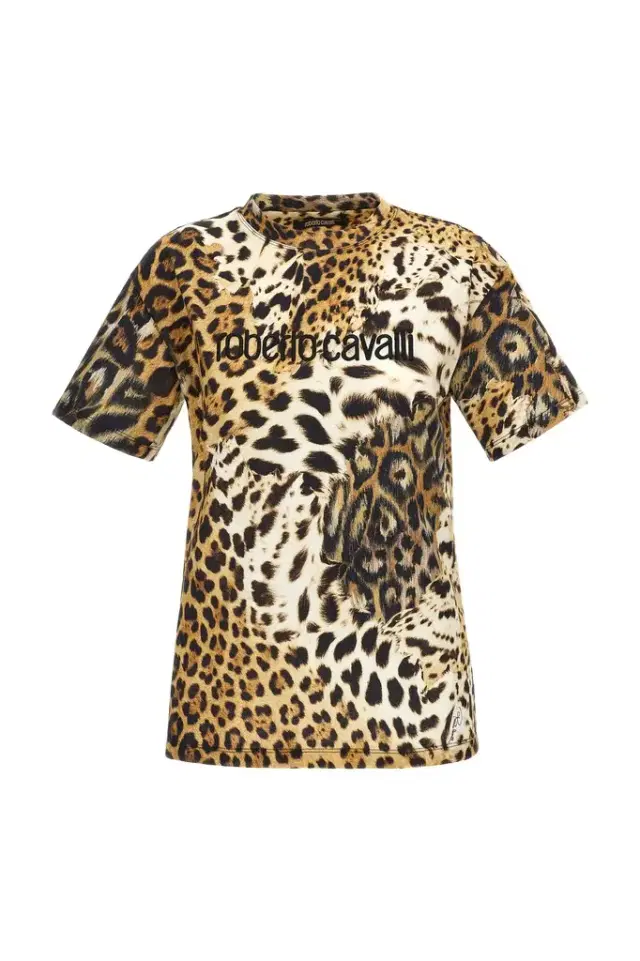 Roberto Cavalli T-shirt with Jaguar Skin print