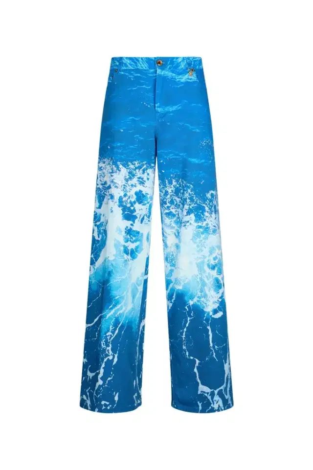 Roberto Cavalli Stretto di Messina Print Jeans