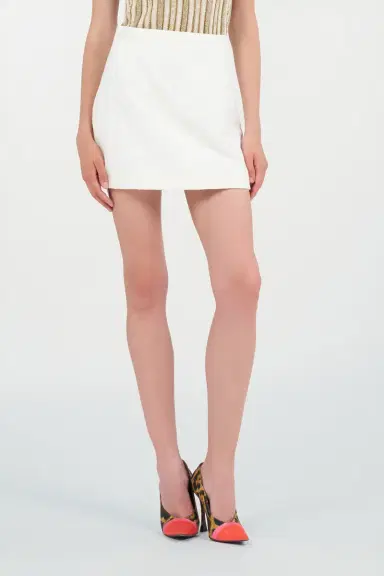 Roberto Cavalli Mini skirt in cotton jacquard | Thumbnail 2 Roberto Cavalli Mini skirt in cotton jacquard | Thumbnail 2