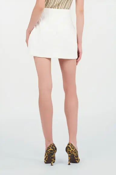 Roberto Cavalli Mini skirt in cotton jacquard | Thumbnail 3 Roberto Cavalli Mini skirt in cotton jacquard | Thumbnail 3