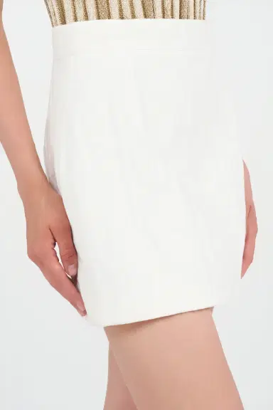 Roberto Cavalli Mini skirt in cotton jacquard | Thumbnail 5 Roberto Cavalli Mini skirt in cotton jacquard | Thumbnail 5