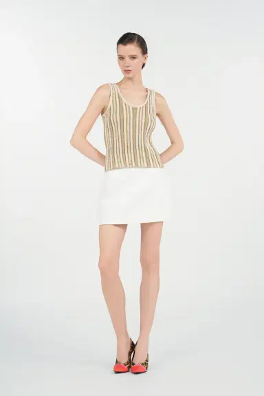 Roberto Cavalli Mini skirt in cotton jacquard | Thumbnail 7 Roberto Cavalli Mini skirt in cotton jacquard | Thumbnail 7