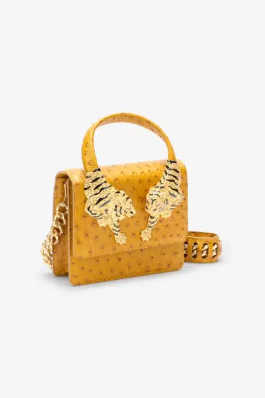 Roberto Cavalli Ostrich-Effect Roar Bag | Thumbnail 5
