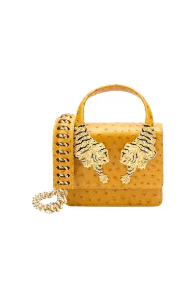 Roberto Cavalli Ostrich-Effect Roar Bag | Thumbnail 1