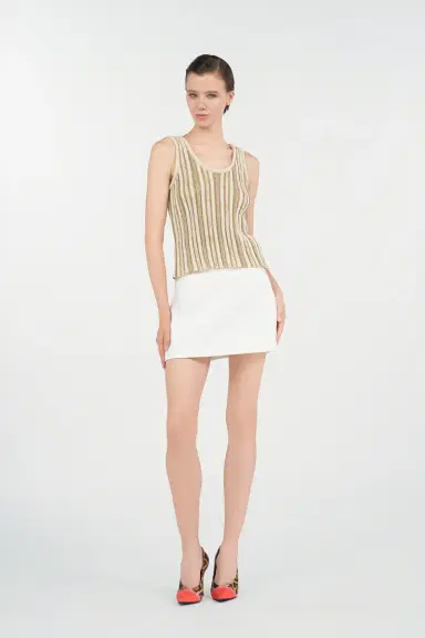 Roberto Cavalli Striped Lurex Knit Top | Thumbnail 7 Roberto Cavalli Striped Lurex Knit Top | Thumbnail 7