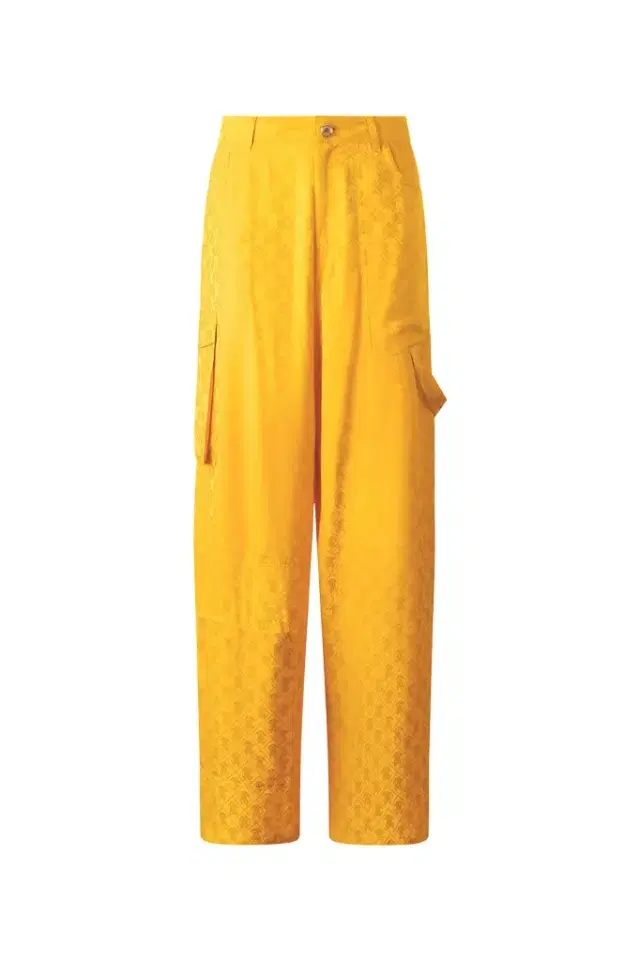 Roberto Cavalli Pants With All-Over Mirror Snake Monogram