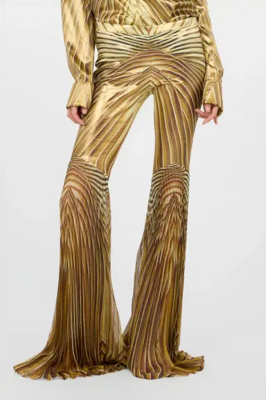 Roberto Cavalli Flared Trousers with Iside Print | Thumbnail 2