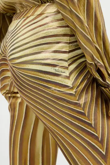 Roberto Cavalli Flared Trousers with Iside Print | Thumbnail 5