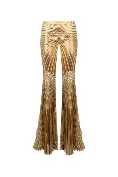Roberto Cavalli Flared Trousers with Iside Print | Thumbnail 1