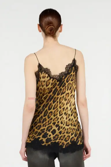 Roberto Cavalli Roberto Cavalli Leopard Print Lace Slip Dress | Thumbnail 3
