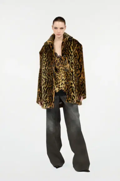 Roberto Cavalli Roberto Cavalli Leopard Print Lace Slip Dress | Thumbnail 7