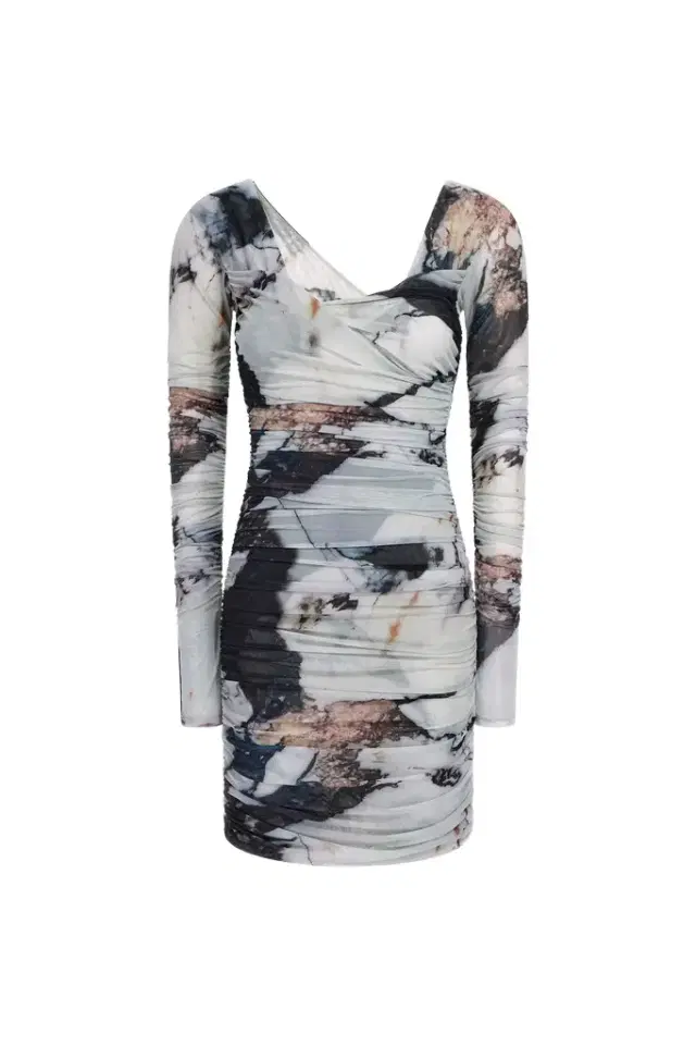 Roberto Cavalli Marble Print Dress