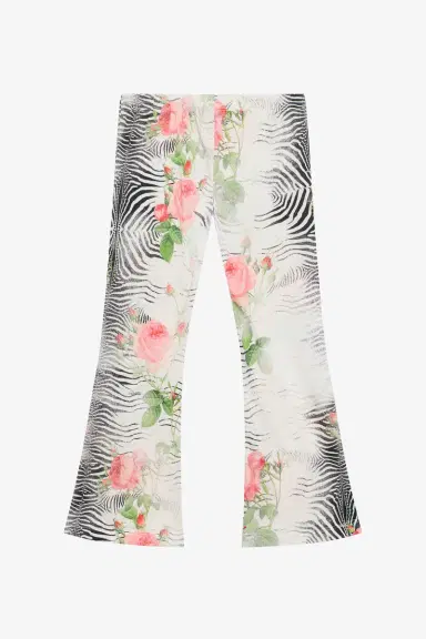 Roberto Cavalli Zebra Rose Print Trousers | Thumbnail 2 Roberto Cavalli Zebra Rose Print Trousers | Thumbnail 2