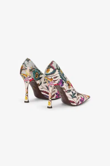 Roberto Cavalli Florentine Flower Print Pump | Thumbnail 3 Roberto Cavalli Florentine Flower Print Pump | Thumbnail 3