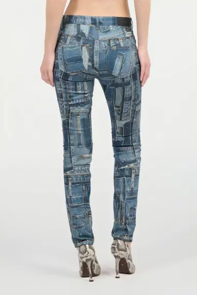 Roberto Cavalli Skinny Patchwork Capsule Collection Jeans | Thumbnail 3