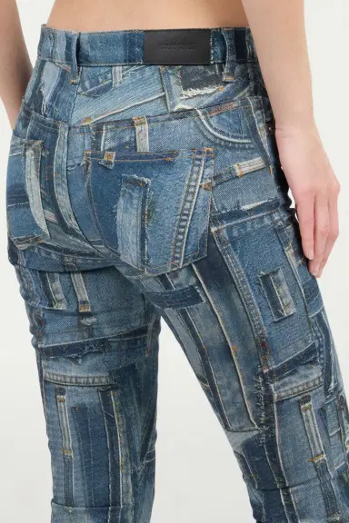 Roberto Cavalli Skinny Patchwork Capsule Collection Jeans | Thumbnail 6