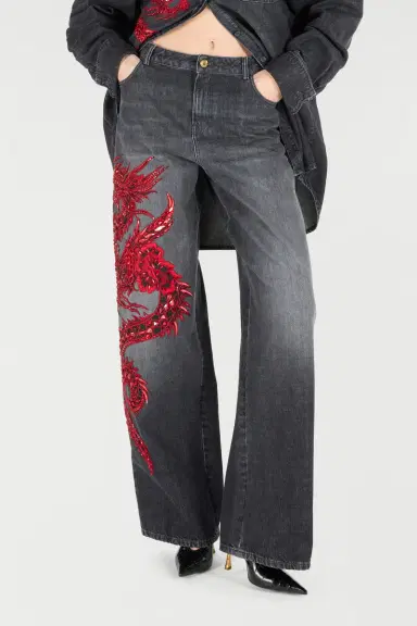 Roberto Cavalli Jeans With Embroidery And Sequins | Thumbnail 2