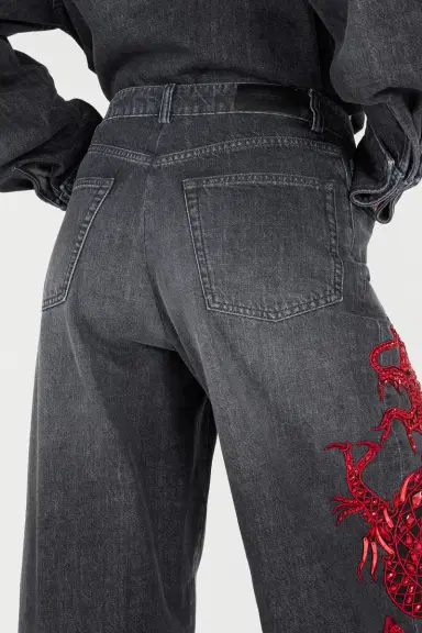Roberto Cavalli Jeans With Embroidery And Sequins | Thumbnail 5