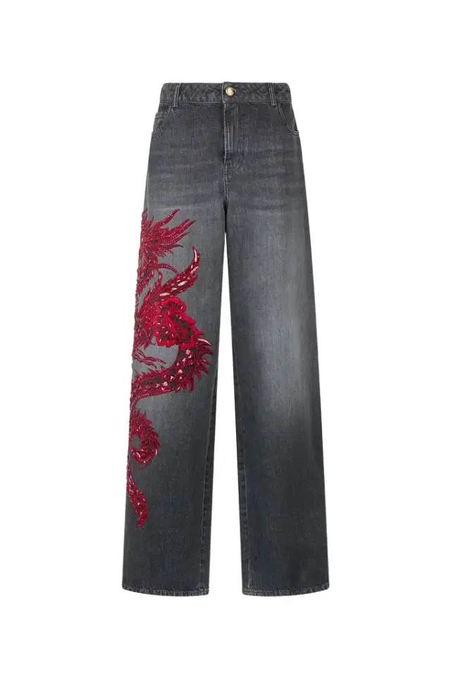 Roberto Cavalli Jeans With Embroidery And Sequins