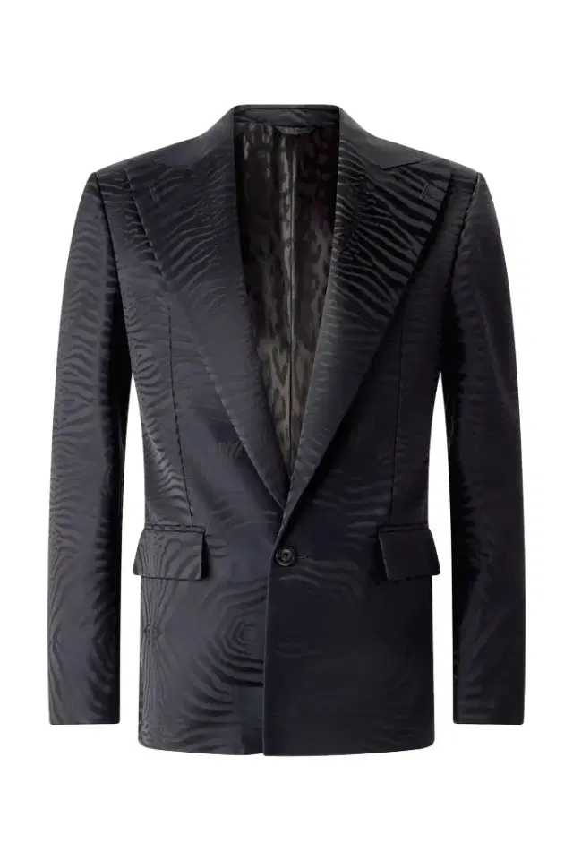 Roberto Cavalli Blazer With Solid-Color Tiger Skin Design