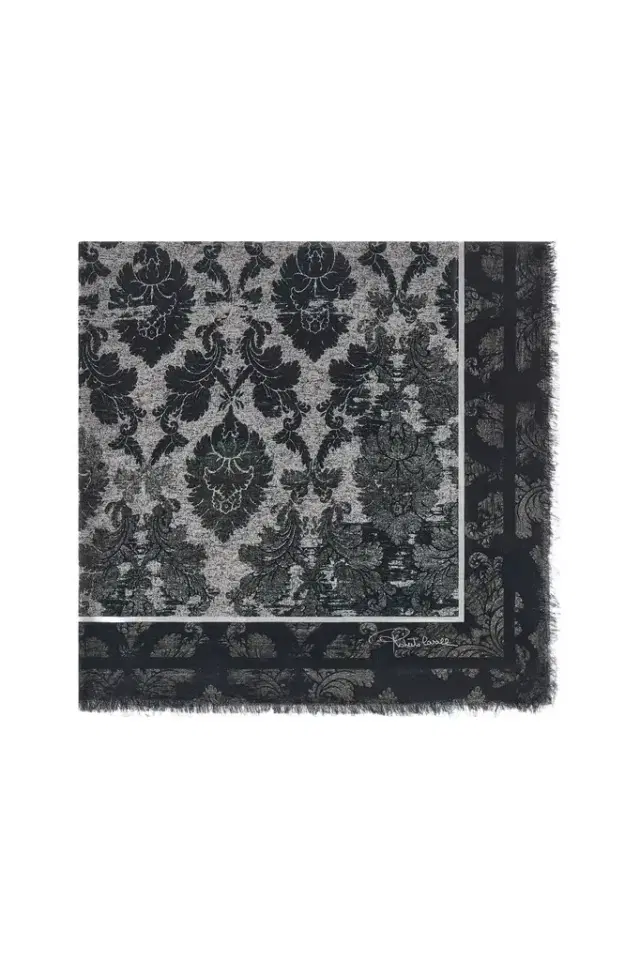 Roberto Cavalli Shawl with Brocade Print