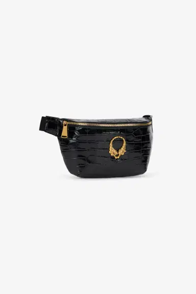 Roberto Cavalli Roar Belt Bag Black Leather | Thumbnail 6 Roberto Cavalli Roar Belt Bag Black Leather | Thumbnail 6