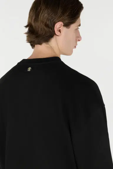 Roberto Cavalli Sweatshirt With Mirror Snake Monogram Embroidery | Thumbnail 5