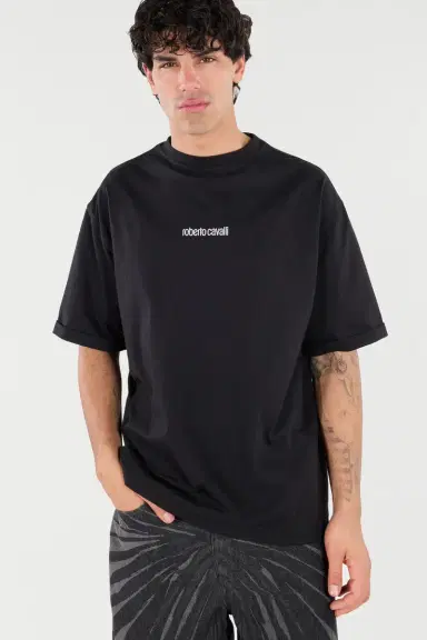 Roberto Cavalli Cotton T-Shirt With Tigers And Logo | Thumbnail 5 Roberto Cavalli Cotton T-Shirt With Tigers And Logo | Thumbnail 5