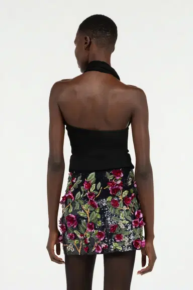 Roberto Cavalli Black Open-Shoulder Knitted Top | Thumbnail 3 Roberto Cavalli Black Open-Shoulder Knitted Top | Thumbnail 3