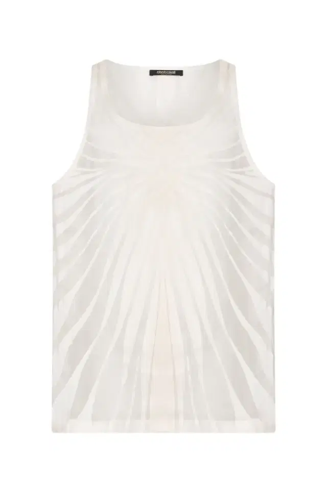 Roberto Cavalli Top With Ray Devoré Print