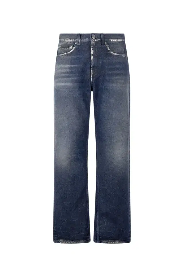 Roberto Cavalli Sandblasted-Effect Jeans With Chain