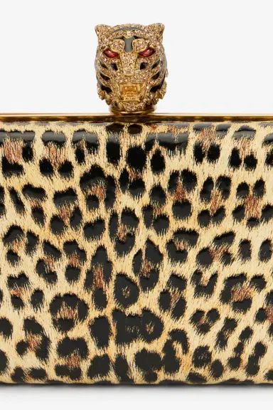 Roberto Cavalli Leopard Print Roar Clutch Bag | Thumbnail 5