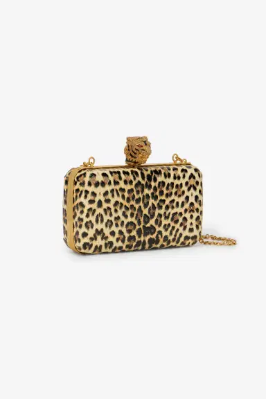 Roberto Cavalli Leopard Print Roar Clutch Bag | Thumbnail 6