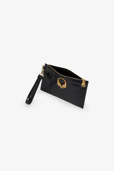 Roberto Cavalli Crocodile-embossed leather clutch | Thumbnail 7 Roberto Cavalli Crocodile-embossed leather clutch | Thumbnail 7