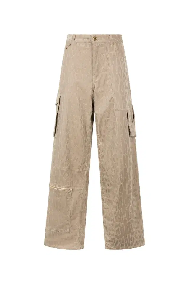 Roberto Cavalli Cargo Pants With All-Over Jaguar Skin Pattern