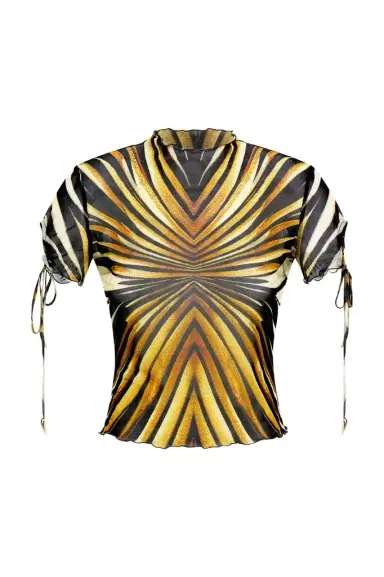 Roberto Cavalli Ray Of Gold Print T-shirt | Thumbnail 1 Roberto Cavalli Ray Of Gold Print T-shirt | Thumbnail 1