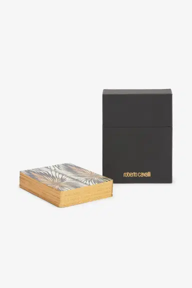 Roberto Cavalli Ray Of Gold Print Playing Cards | Thumbnail 2