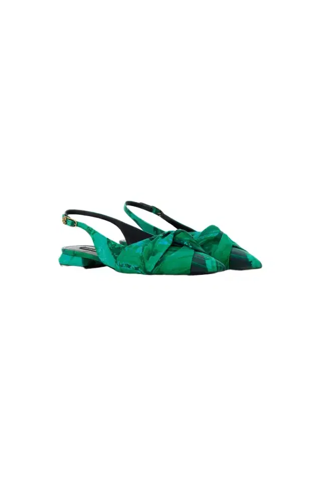 Roberto Cavalli Le Pettegole slingback with Malachite print
