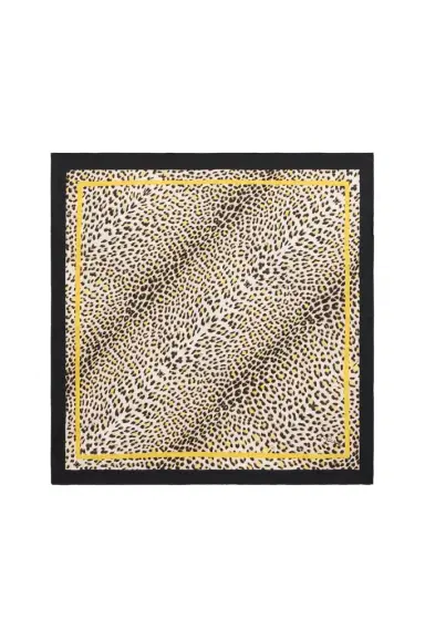 Roberto Cavalli Silk Scarf with Pop Jaguar Print | Thumbnail 1