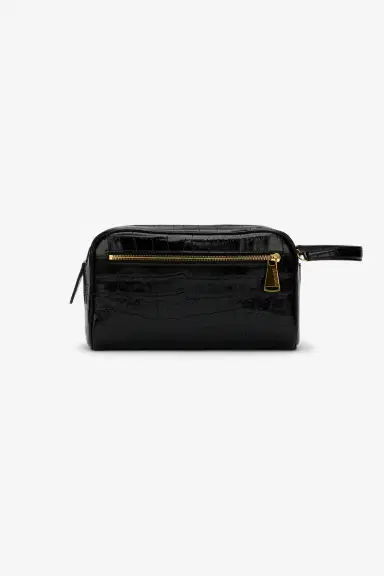Roberto Cavalli Black Leather Cosmetic Case | Thumbnail 2 Roberto Cavalli Black Leather Cosmetic Case | Thumbnail 2