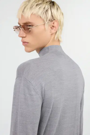 Roberto Cavalli Grey Sweater with Logo | Thumbnail 6