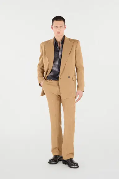 Roberto Cavalli Striped Virgin Wool Pants | Thumbnail 6