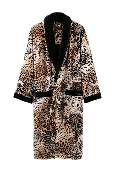 Roberto Cavalli Jaguar Skin Print Bath Robe | Thumbnail 1 Roberto Cavalli Jaguar Skin Print Bath Robe | Thumbnail 1