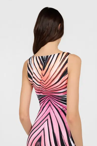 Roberto Cavalli Ray Of Paradise Print Midi Dress | Thumbnail 5 Roberto Cavalli Ray Of Paradise Print Midi Dress | Thumbnail 5