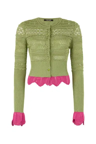 Roberto Cavalli Knit cardigan with contrast details | Thumbnail 1