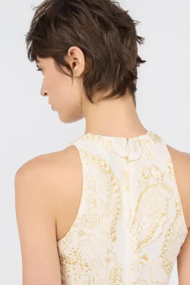 Roberto Cavalli Ornamental White Print Dress | Thumbnail 5 Roberto Cavalli Ornamental White Print Dress | Thumbnail 5