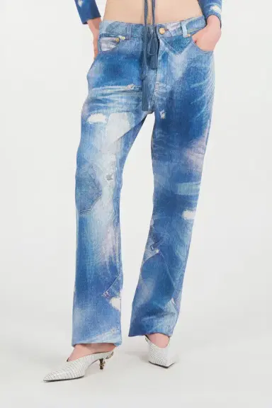 Roberto Cavalli Patchwork Denim Jeans | Thumbnail 2