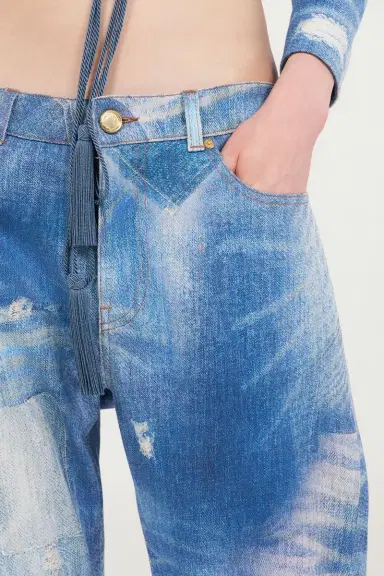 Roberto Cavalli Patchwork Denim Jeans | Thumbnail 5