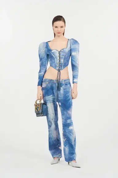 Roberto Cavalli Patchwork Denim Jeans | Thumbnail 7
